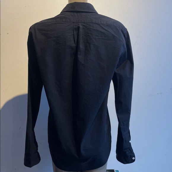 Kenzo black button down shirt logo front - Picture 4 of 7